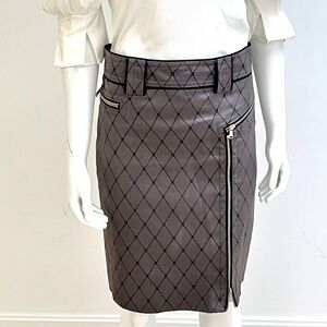 Marc Jacobs Silk zipper skirt
